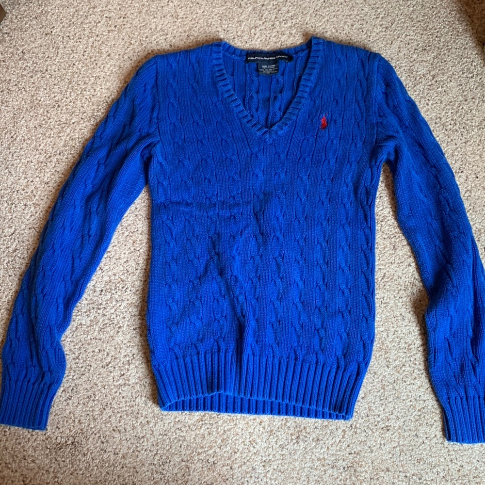 Ralph Lauren blue knitted sweater size small